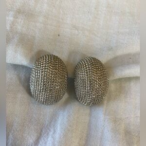 Sarah Coventry Silver Tone Vintage‎ Clip on Earrings